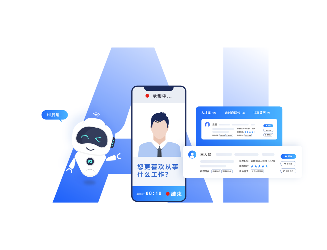 AI面试助手-用友大易智能招聘系统